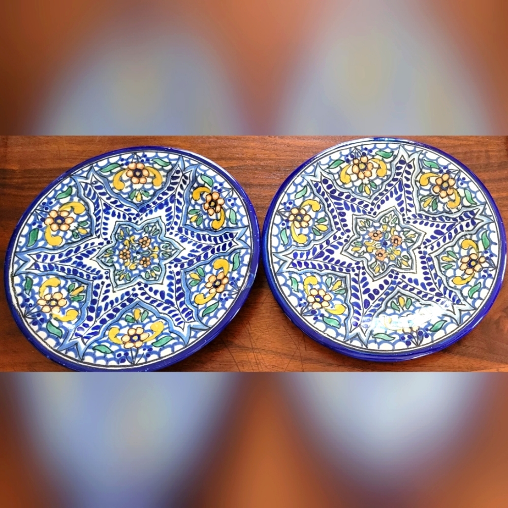 Original Mexican pottery salad size plates